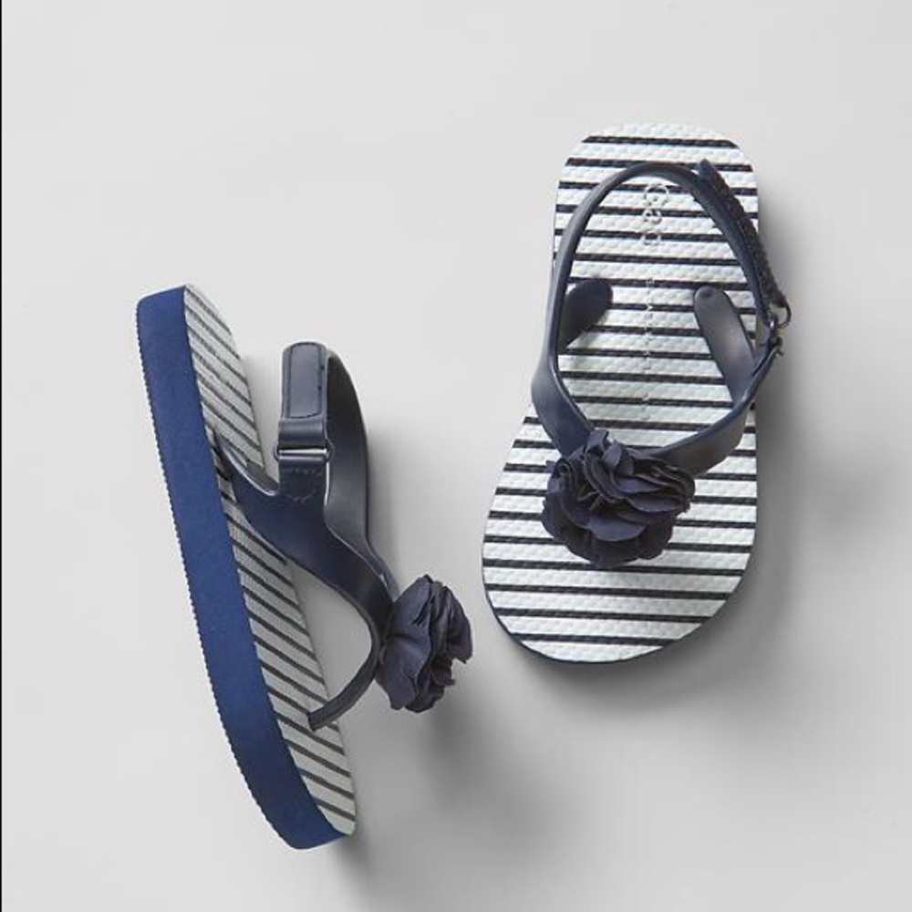 Baby Gap Girls Flower Flip Flops & NB Sneakers